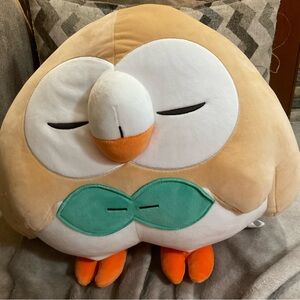 Pokémon: sleeping owl  Rowlet 18” inches very soft plush stuffed animal toy.
